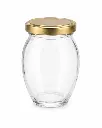 Glass Jar 100ml Belly with Lid - JAR129