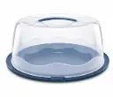 Cake Carrier XL Round Plastic Base with Cover Assorted Colours - SC-404