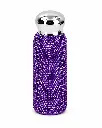 Flask 250ml Stainless Steel Vacuum Insulated with Diamanté Bling – Assorted Colours