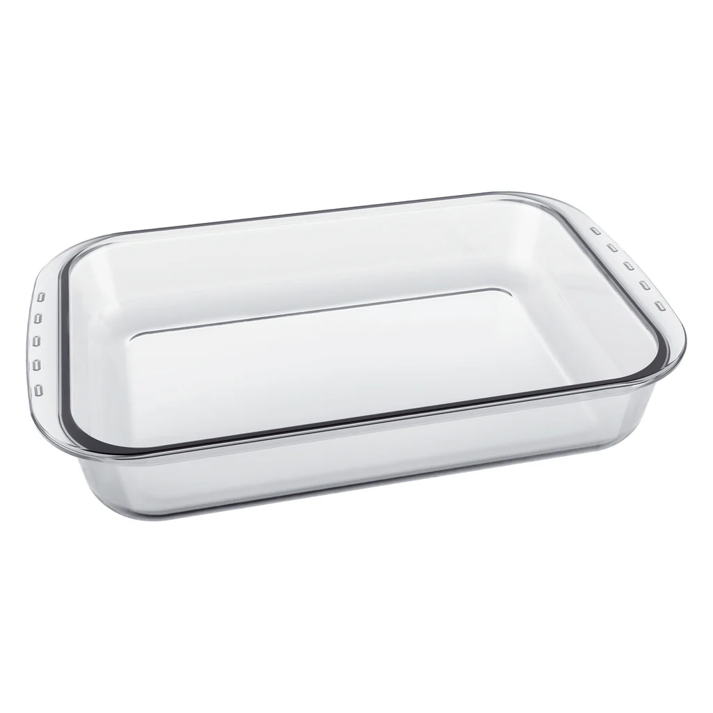 Casserole 5lt (40x25x7cm) Rectangular Glass - 27809