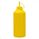 Sauce Bottle 1lt Round Plastic Yellow - 12113