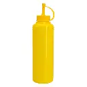 Sauce Bottle 500ml Round Plastic Yellow - 12016