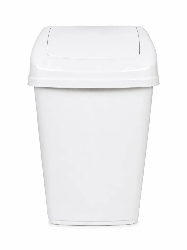 Dustbin 35lt Flip Top White Fantastic - E-244