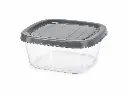 Storage Box 1lt (16x16x7cm) Polybox Plastic - E-764