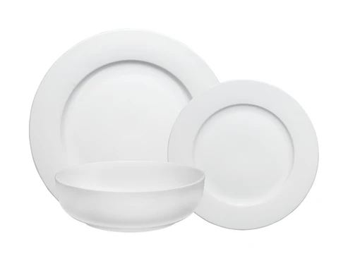 Dinner Set 12pc Urban Rim White Basics - Maxwell & Williams WBA0151