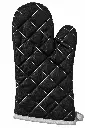 Oven Mitt 30x15cm Quilted Black Premium - Kitchen Essentials 574