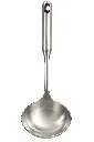 Soup Ladle 36cm Round Handle Matt Stainless Steel - FCX-13