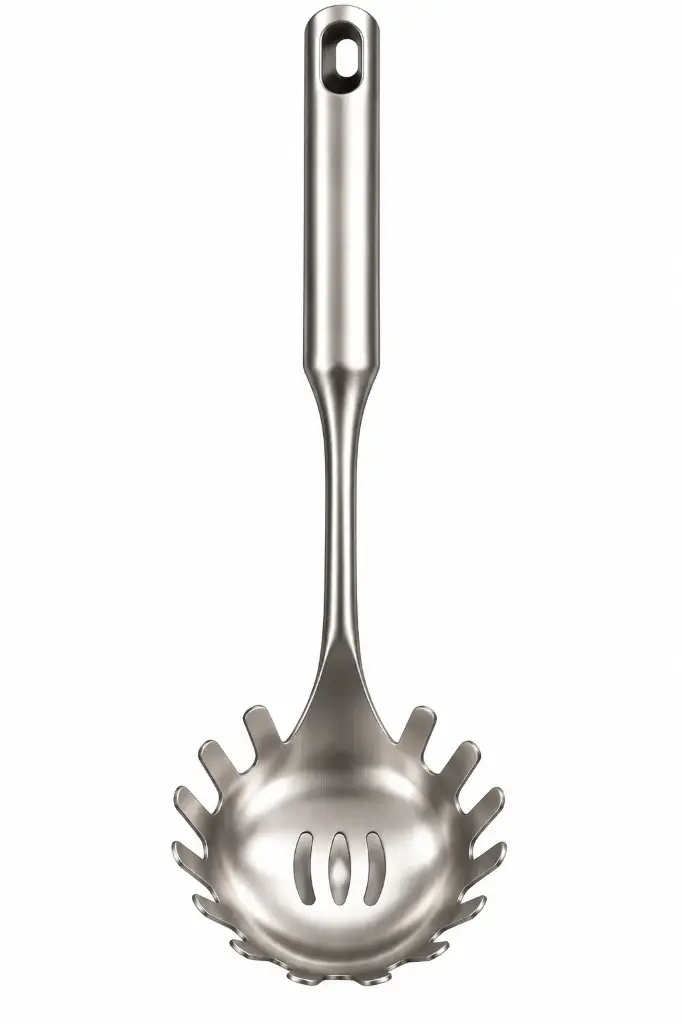 Spaghetti Spoon 36cm Round Handle Matt Stainless Steel - FCX-10