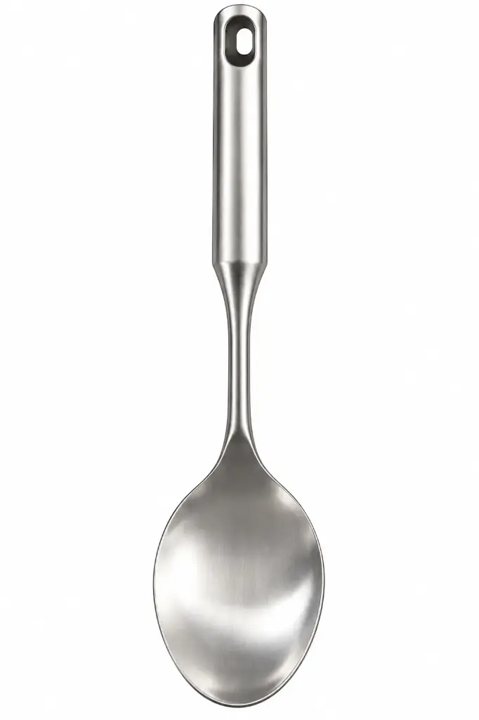 Spoon Solid 36cm Round Handle Matt Stainless Steel - FCX-15