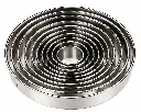 Dough Cutter 10pc Round Plain Stainless Steel - Baking Essentials 0010