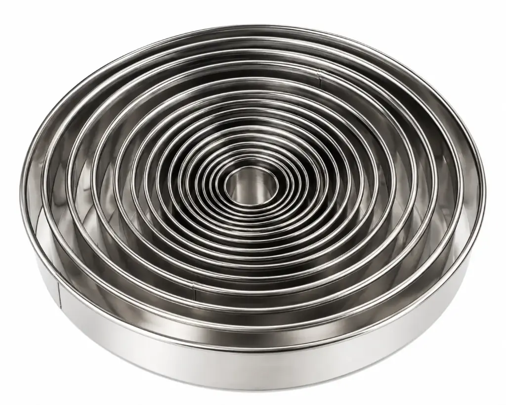 Dough Cutter 20pc Round Plain Stainless Steel - Baking Essentials 0020