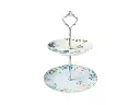Cake Stand 2 Tier (15/19x26cm) Round Fluttering Meadow - Maxwell & Williams AW0148  