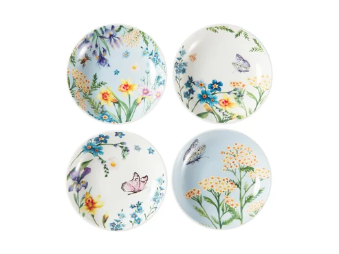 Dish 12cm 4pc Assorted Fluttering Meadow - Maxwell & Williams AW1052