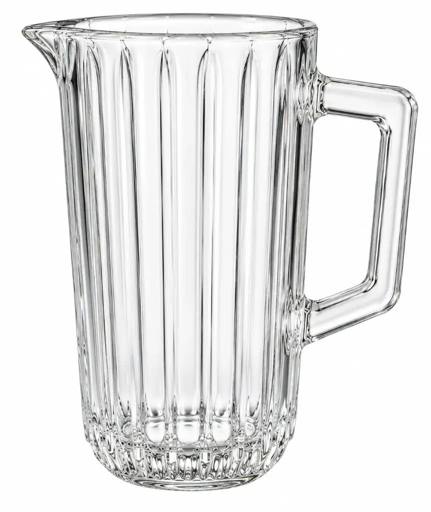 Jug 1.5lt Glass Ribbed Grandiose - 19266