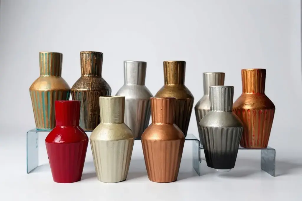 Vase AC 23cm (23x12cm) Lahoma - Metallic