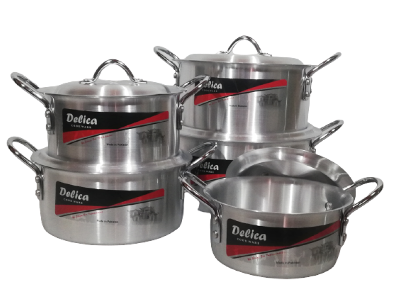 Pot Set 10pc SK Smart (19/21/23/26/28cm) Aluminium - SKS