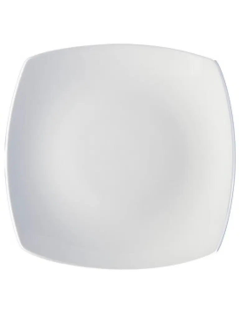 Plate 23x23cm Entrée Square Porcelain - Continental