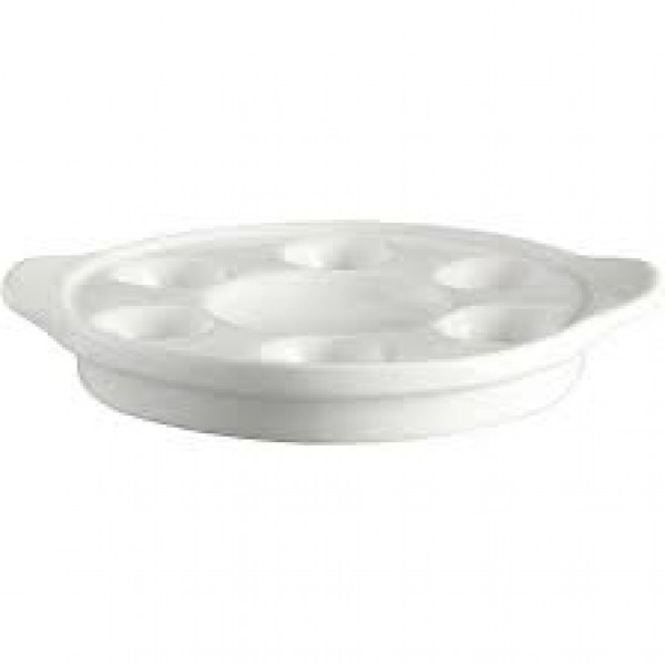 Snail Dish 17cm 6-Well Blanco - Continental