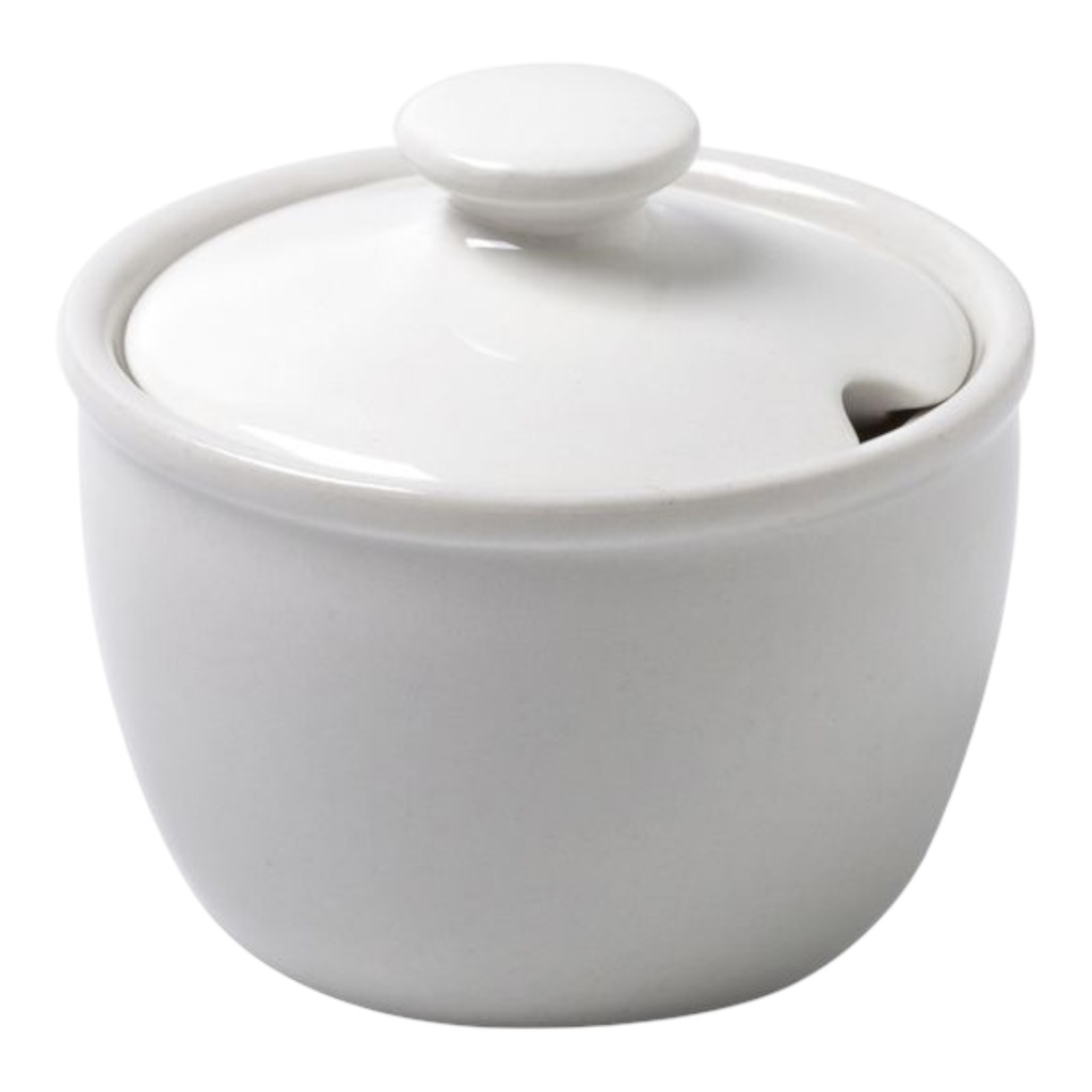 Sugar Basin & Lid 200ml Blanco - Continental