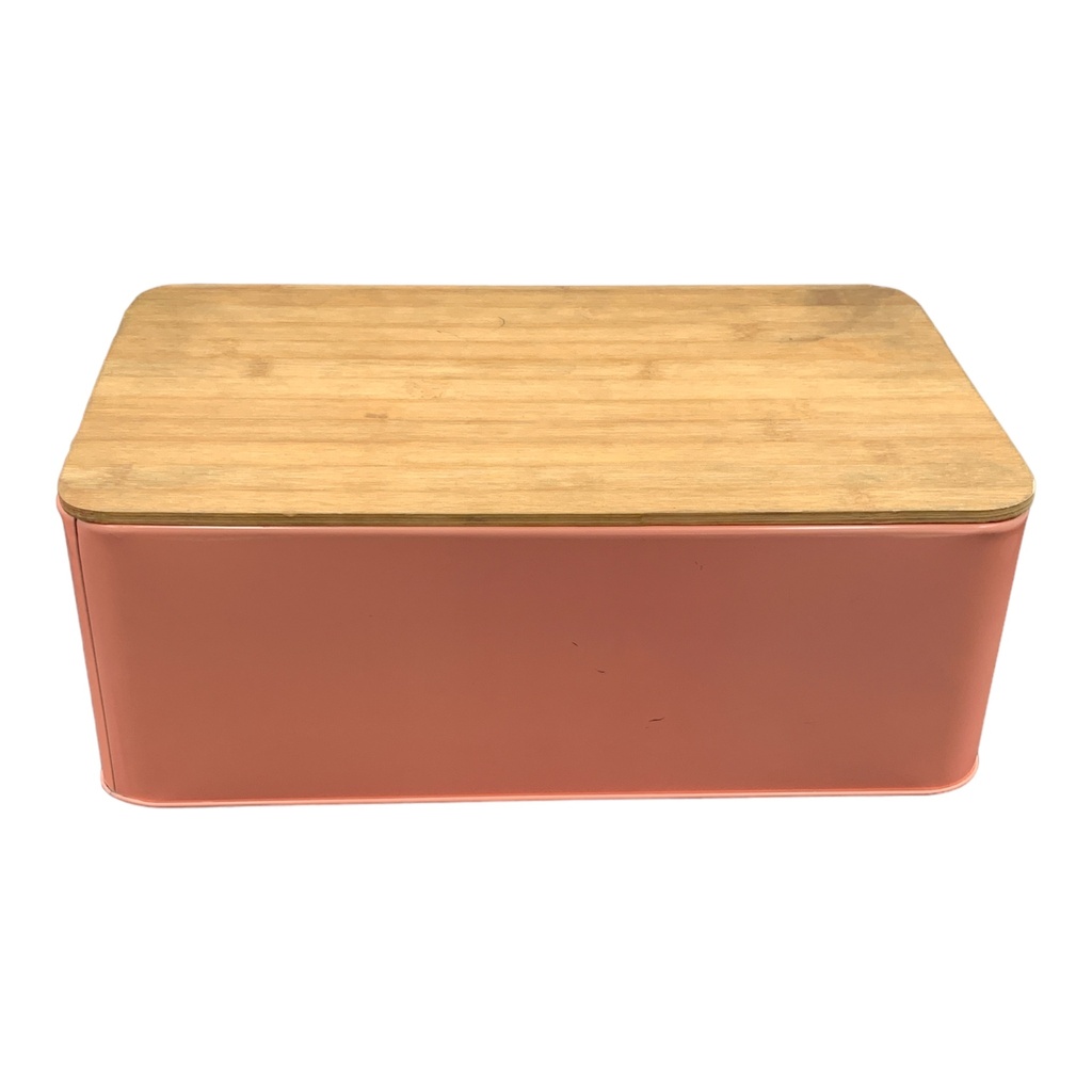 Bread Bin 33x21x12Cm Ass/Col Bamboo Lid Eh 772929