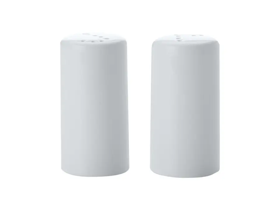 Salt & Pepper Set 2pc White Basics Cylindrical - Maxwell & Williams AA1125