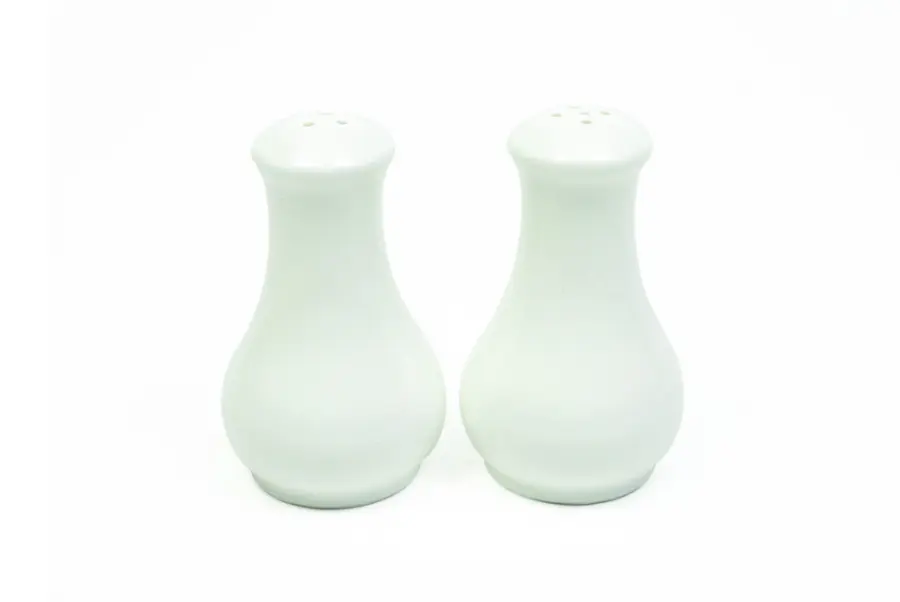 Salt & Pepper Set 2pc Fluted White Basics - Maxwell & Williams AA0169