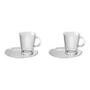Tribeca Mug & Plate 4pc Set Glass 23581