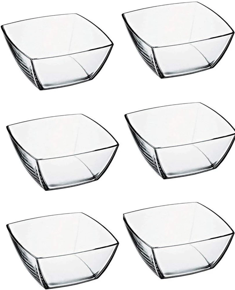 Bowl 16x16x5.5cm 6pc Clear Glass Tokio 53066
