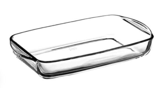 Casserole Dish 1950ml Rectangular (34x19x6cm) - Borcam 59006