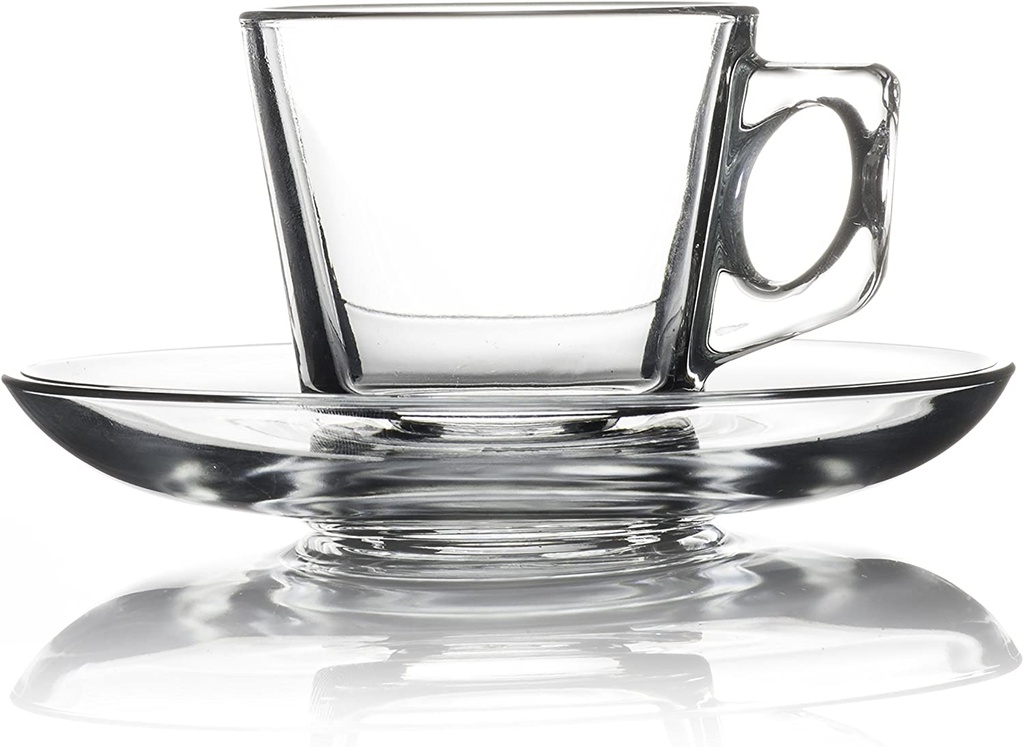 Cup & Saucer Set 12pc 80ml Espresso Vela - 97301
