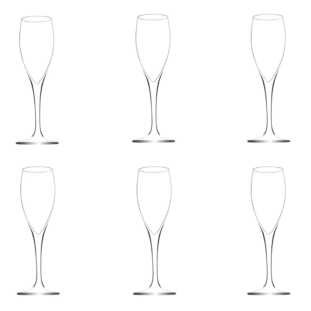 Champagne Glass 6Pc 100Ml Vintage 40196