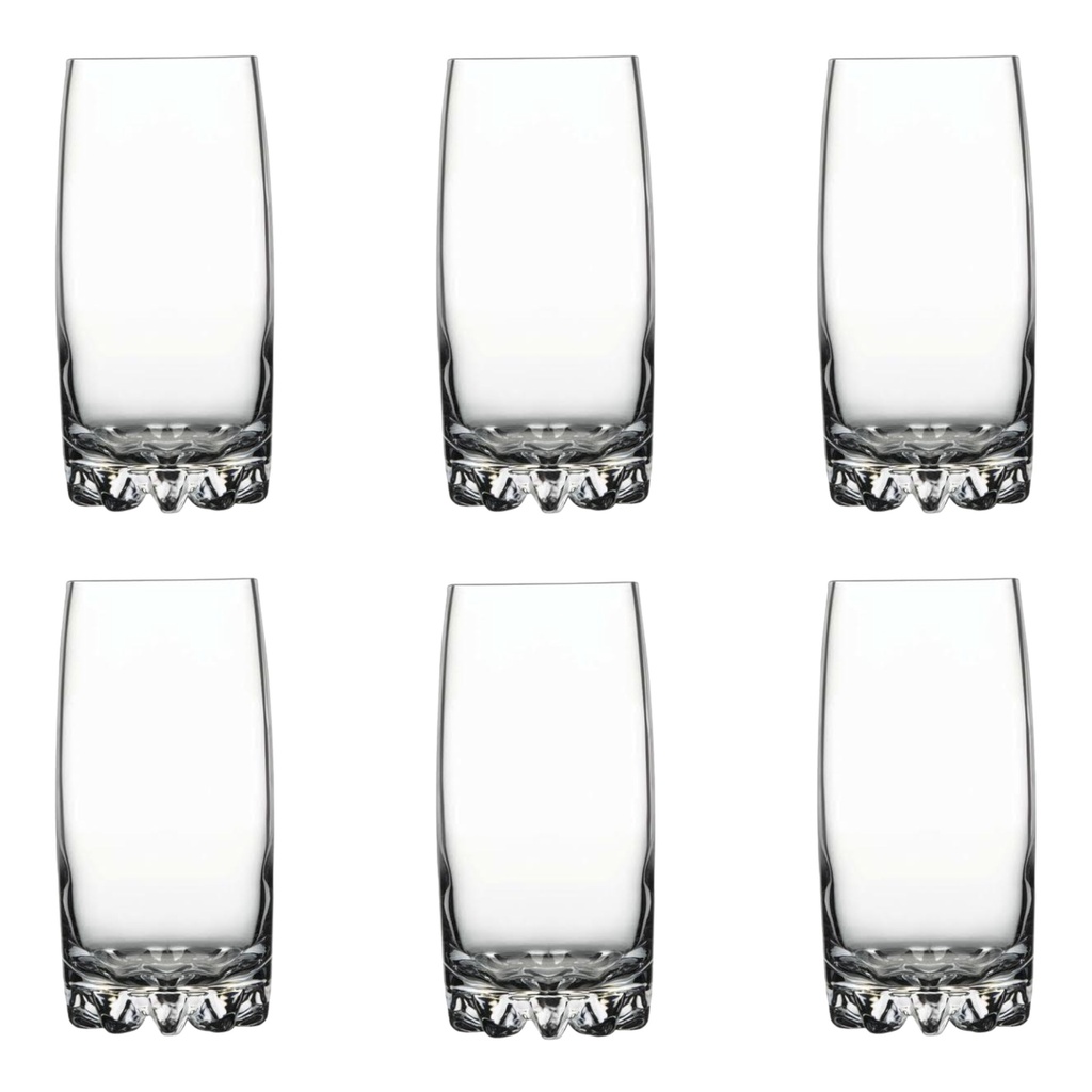 Tumbler 6pc Set 385ml Highball Glass - Sylvana 42812
