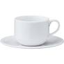 Cup & Saucer 200ml White Porcelain - CC14840