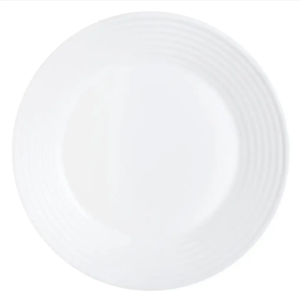 Plate 27cm Stairo White Opal Glass Luminarc 39987