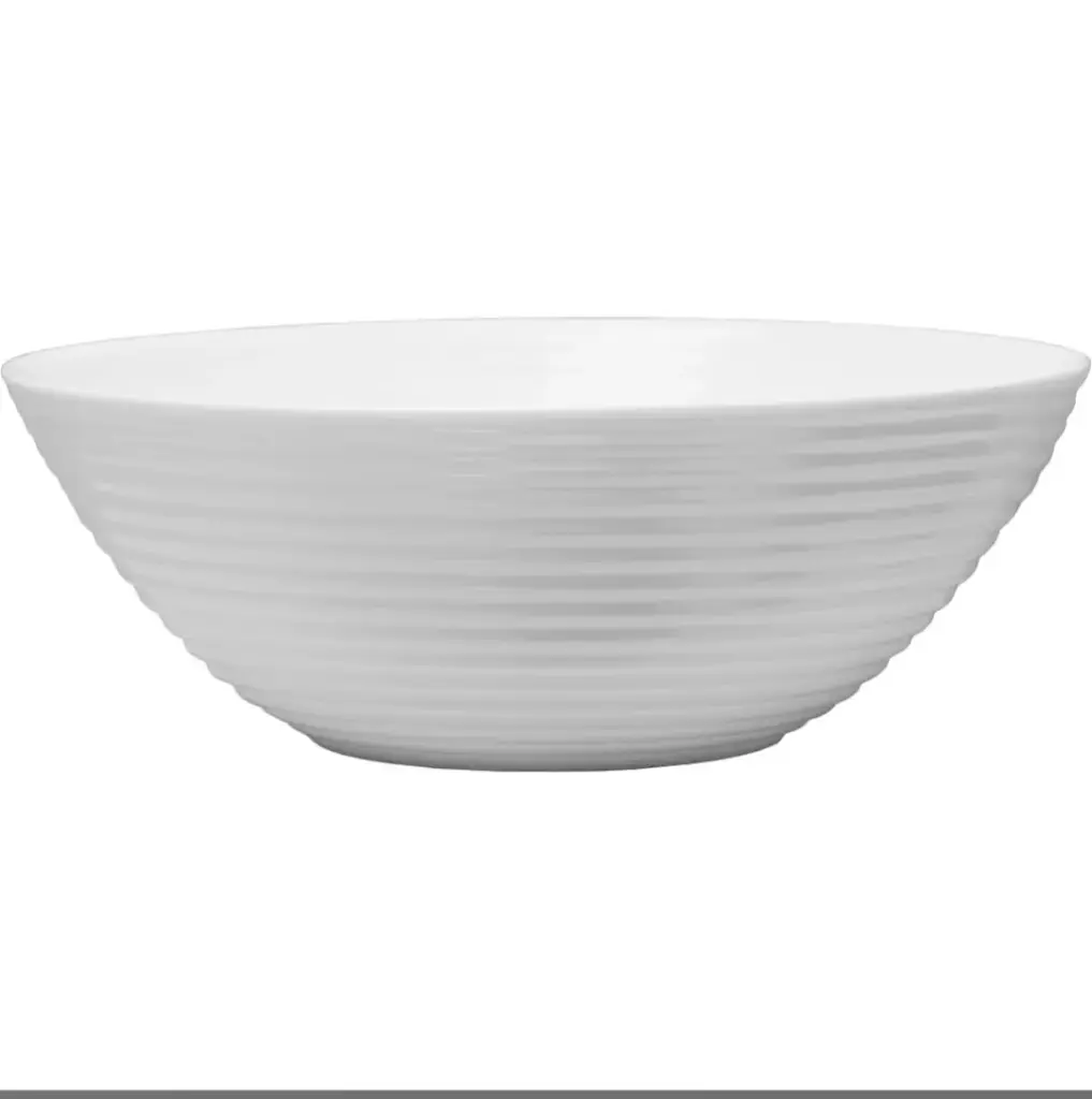 Bowl 3Lt White Opal Glass Stairo (27x10cm) - Luminarc 39985