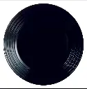 Plate 25cm Harena Black Opal Glass Luminarc 39991