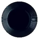 Plate 27cm Harena Black Opal Glass Luminarc 39889