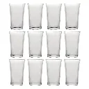 Shot Glass 12pc Set 50ml (70mm x 33mm) Tall Hot Shot / Tot - 10250