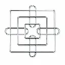 Trivet 20x20x2cm Square Wire Stainless Steel HD - Kitchen Essentials 