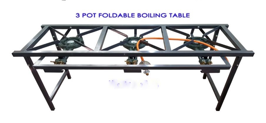 Stove 3 Burner Gas With Removable Legs - Basics Range