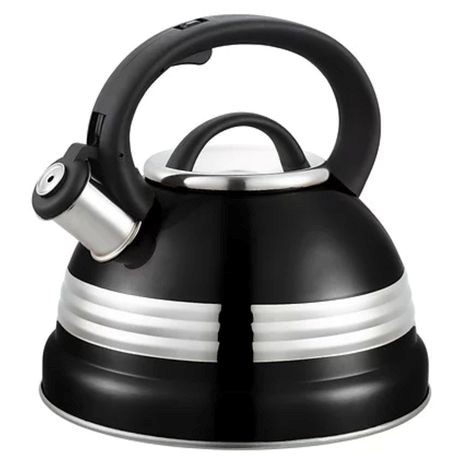 Kettle 3L Whistling Assorted Colours With Stainless Steel Border Ch