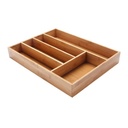 Cutlery Divider 38X28X4.5Cm 5 Division Bamboo N804136