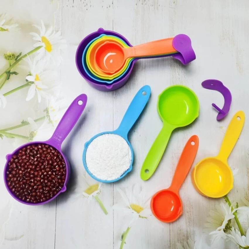 Measuring Cups 5Pc Colour Plastic