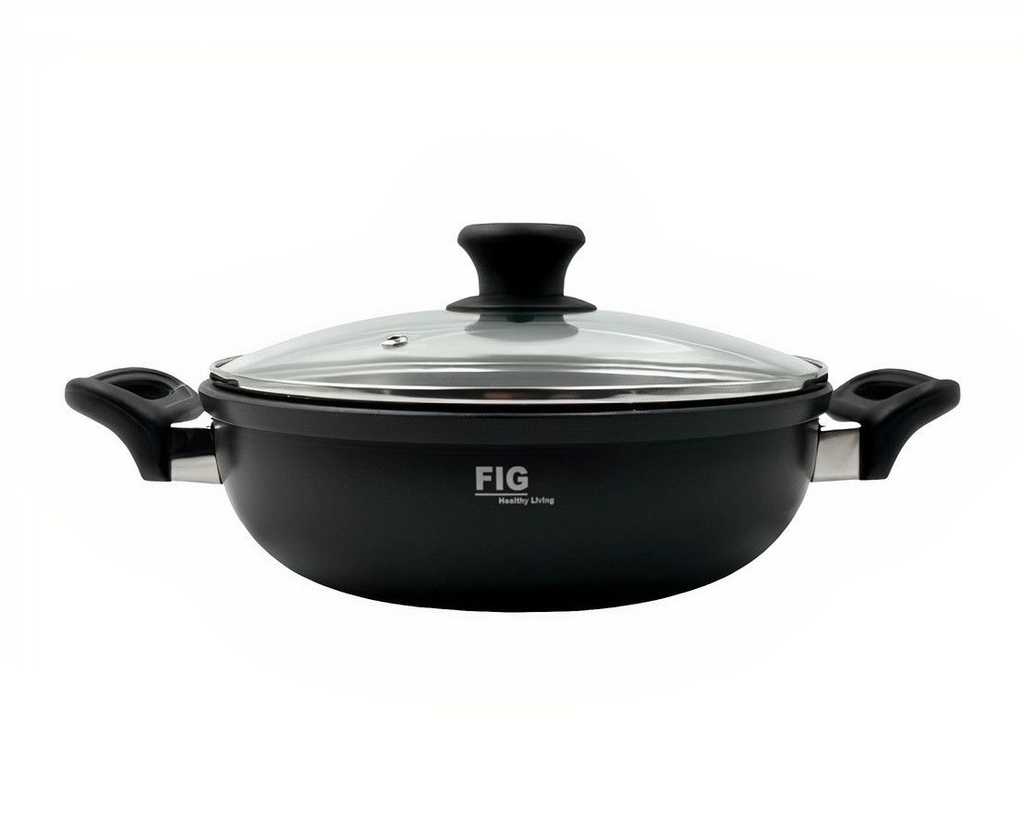 Fig Wok 28cm With Handles Non-Stick Figwk28