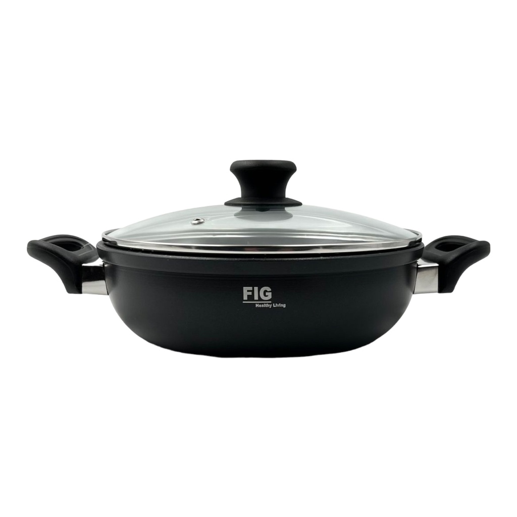 Fig Wok 22cm With Handles Non-Stick FIGW22