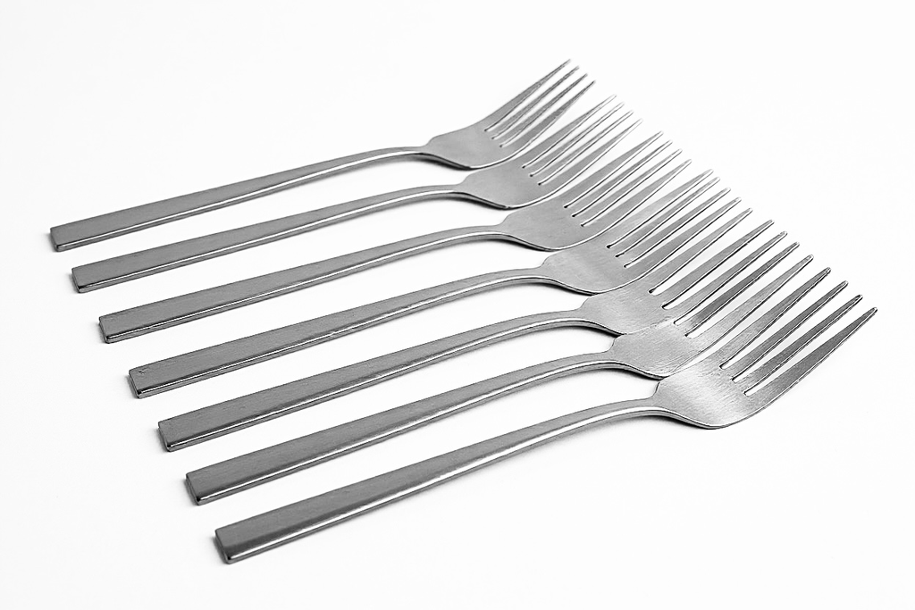 Table Fork 6Pc Square Handle Stainless Steel-Syds-061