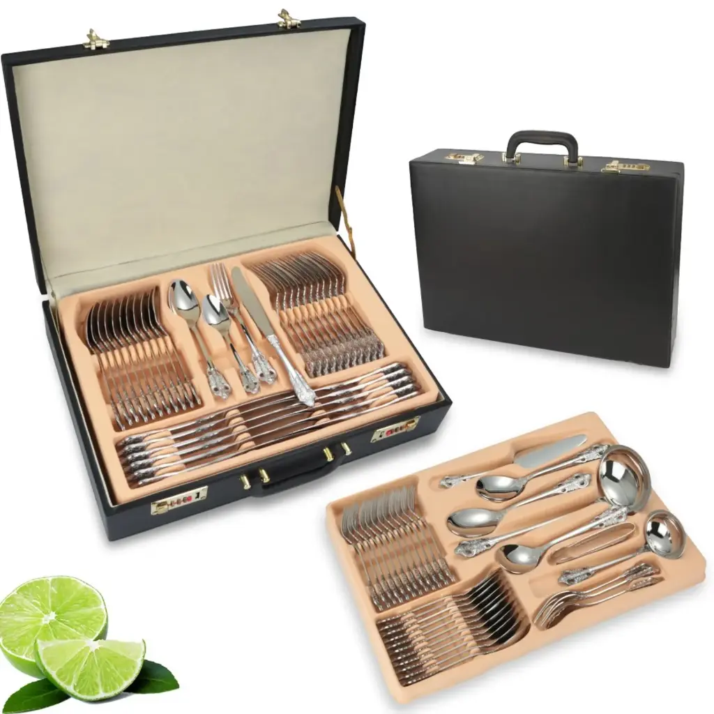 Cutlery Set 72Pc In Briefcase Stainless Steel