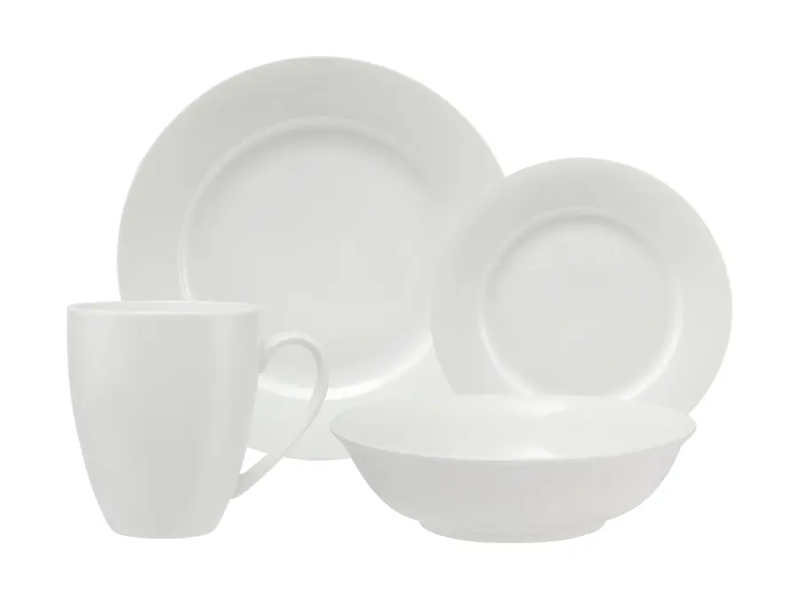 Dinner Set 16pc Cosmo Rim White Basics - Maxwell & Williams WBA0143