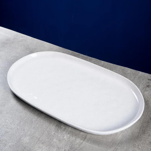 Platter 33x21cm Oval Blanco - Continental