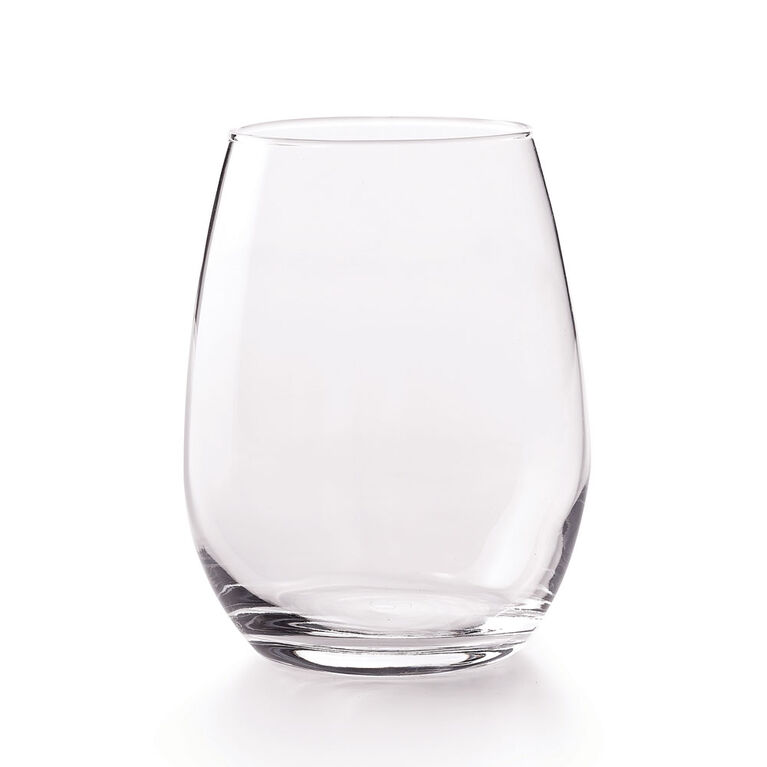 Wine Glass 6pc 440ml Stemless Glass Amber-420858